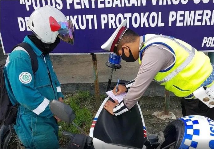 Berakhir Operasi Patuh Lancang Kuning 2020, Ratusan Pengendara Ditilang , 191 Lainnya Sanksi Teguran